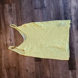 Zara Size Medium Sheer Yellow Tank